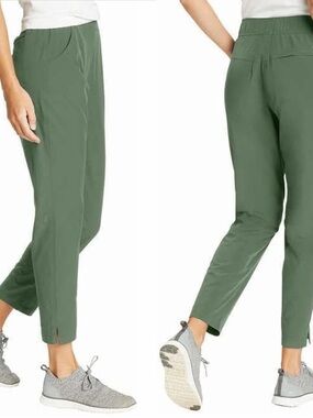 Eddie Bauer Traveler Ankle Pants - women’s Large - Sage Green